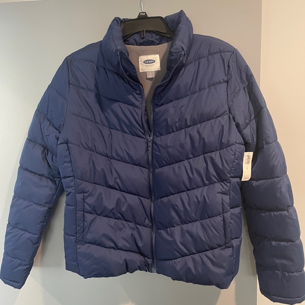 Old Navy Navy Blue Puffer Coat